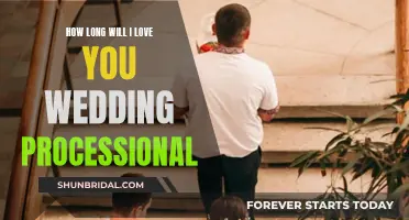 The Emotional Wedding Processional: 'How Long Will I Love You