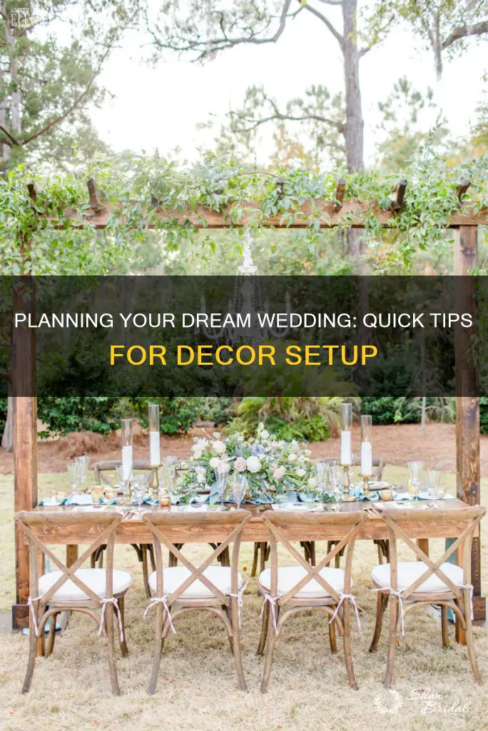 how long will it take to setup wedding decor