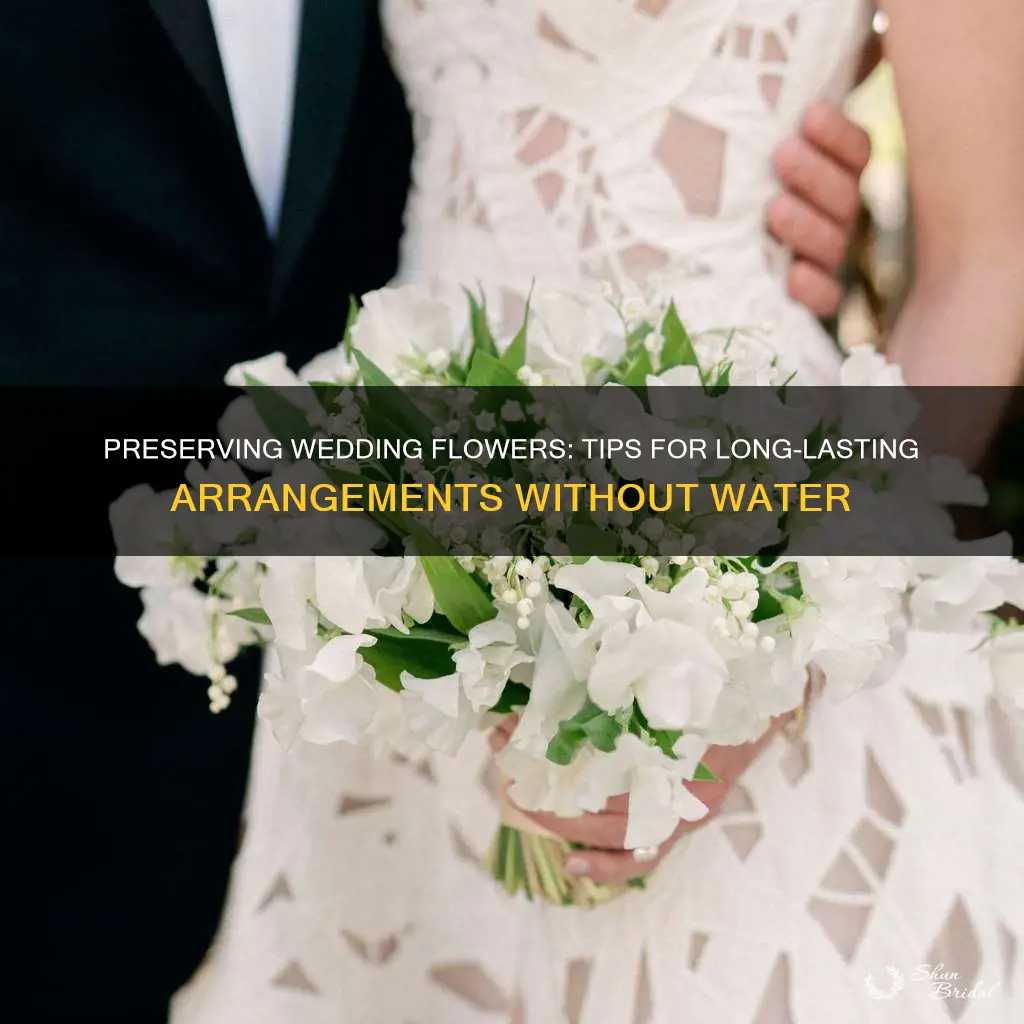 how long will wedding flowers last if not in water