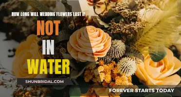 Wedding Flowers: Lifespan Without Water