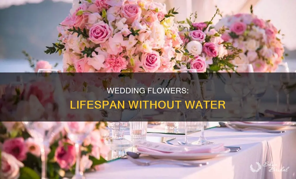 how long will wedding flowers last if not in water