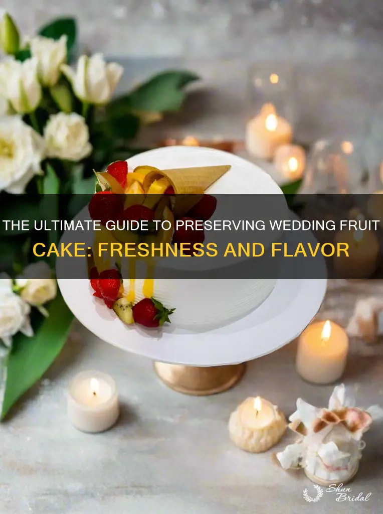 how long will wedding fruit cake last