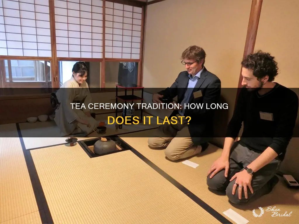 how long will wedding tea ceremony last