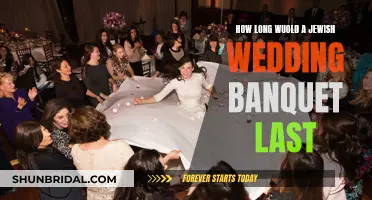 A Jewish Wedding Banquet: How Long Does It Last?