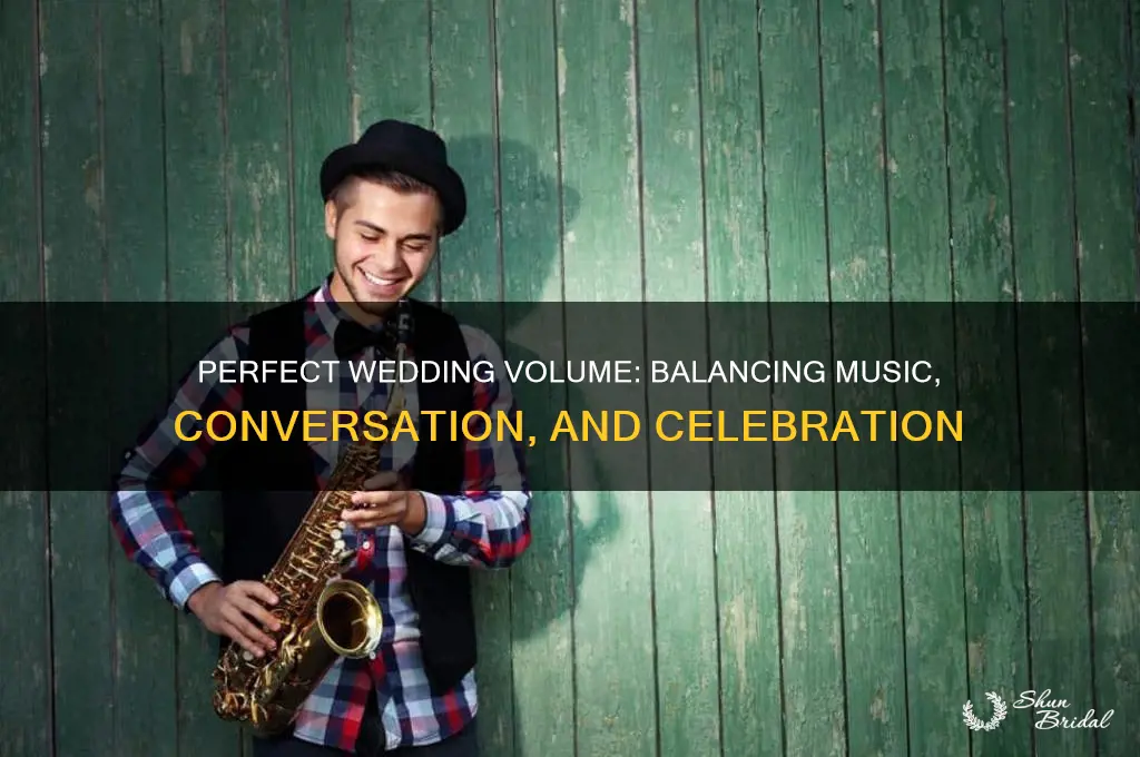 how loud should the music be at a wedding