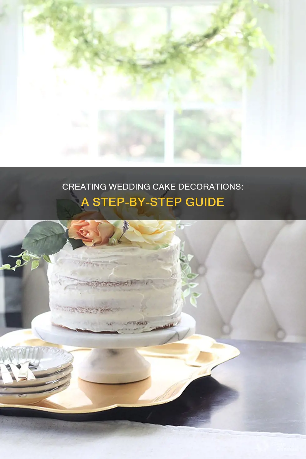 how make decorations for a wedding cake