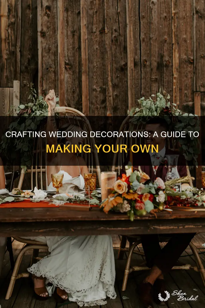 how make wedding decorations