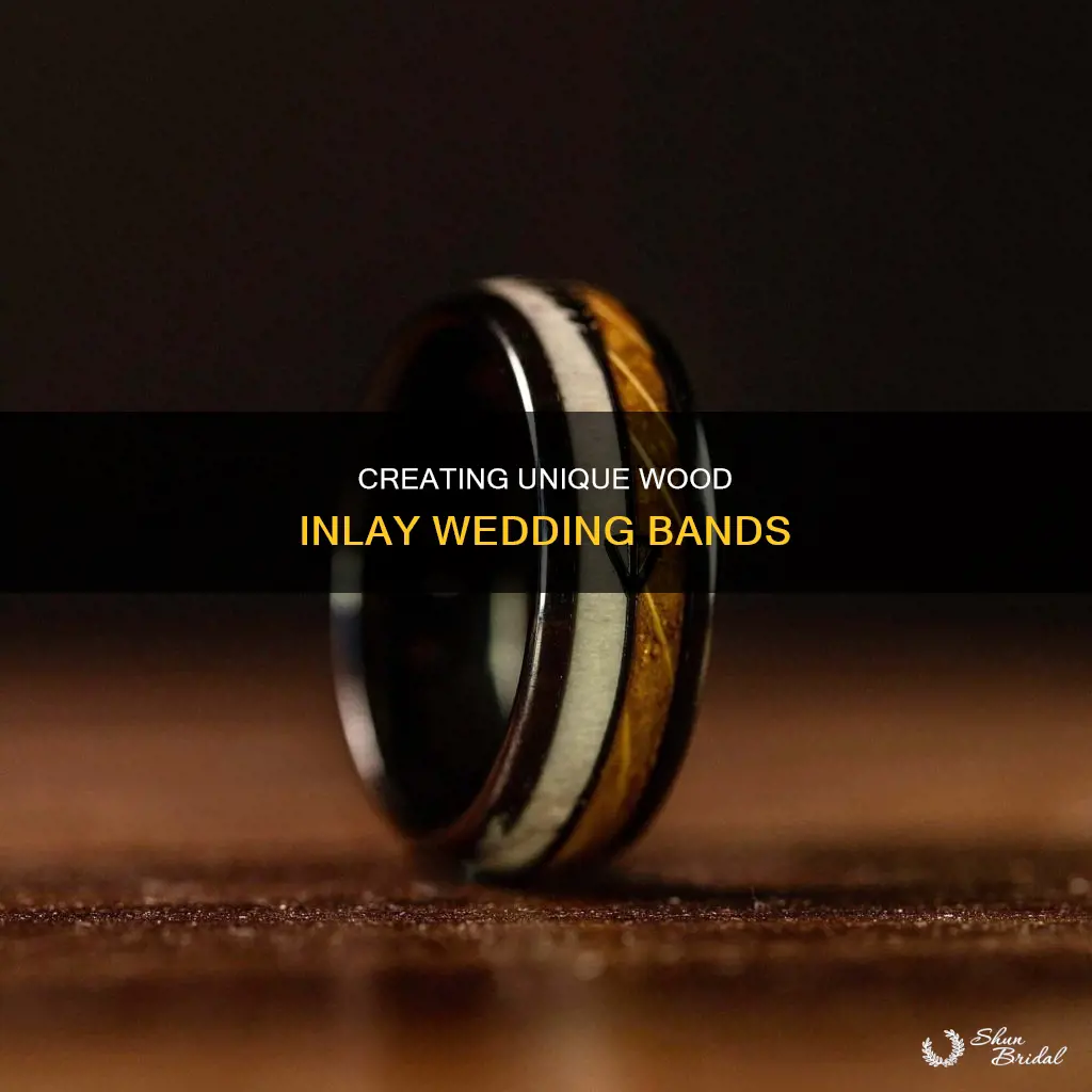 how make wood inlay wedding band