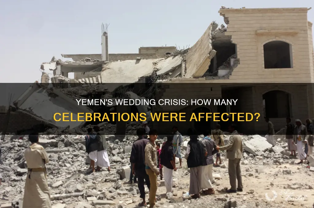 how man weddings were hit in yemen