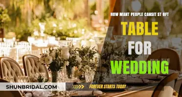 Seating Arrangements: How Many Guests Fit at an 8ft Wedding Table?