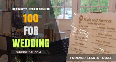Planning Wedding Refreshments: Calculating 2-Liter Soda Quantities for 100 Guests