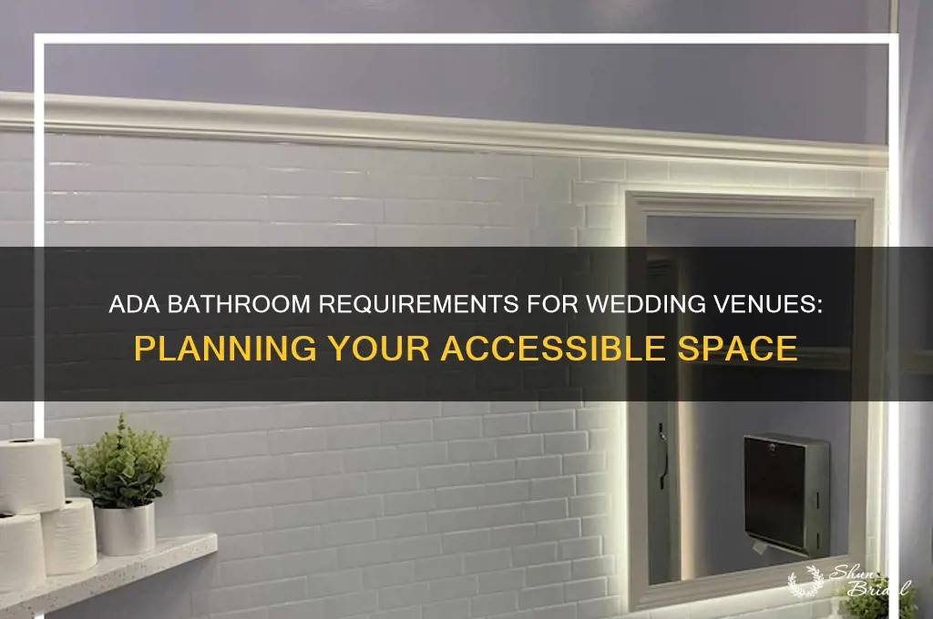 how many ada bathrooms are required for a wedding space