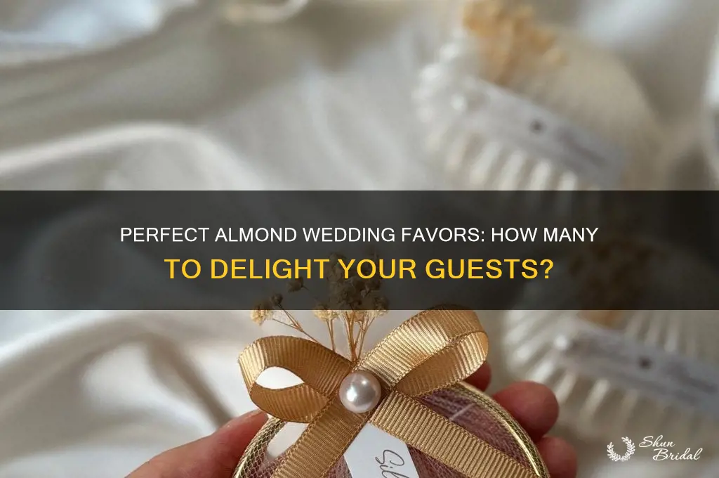 how many almonds for a wedding favor