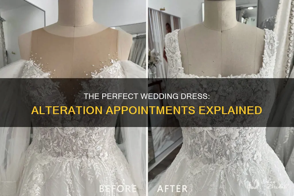 how many alteration appointments for wedding dress