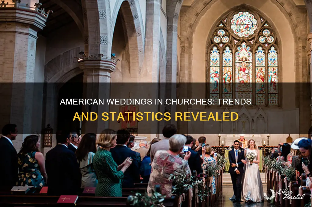 how many american weddings are in churches