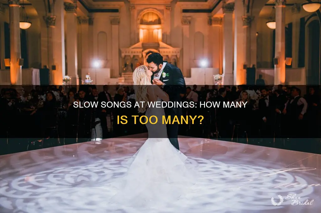 how many back to back slow songs at wedding reception