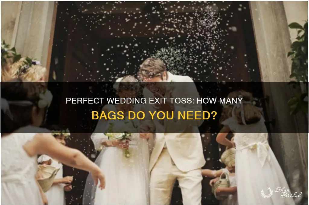 how many bag for wedding exit toss