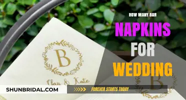 Perfect Wedding Bar Setup: Calculating the Right Number of Napkins