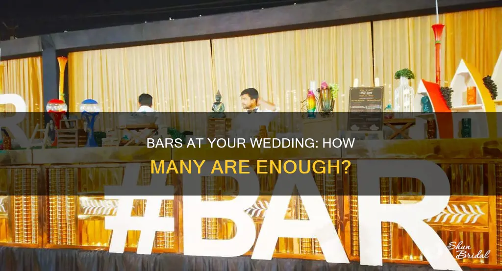 how many bars needed for wedding