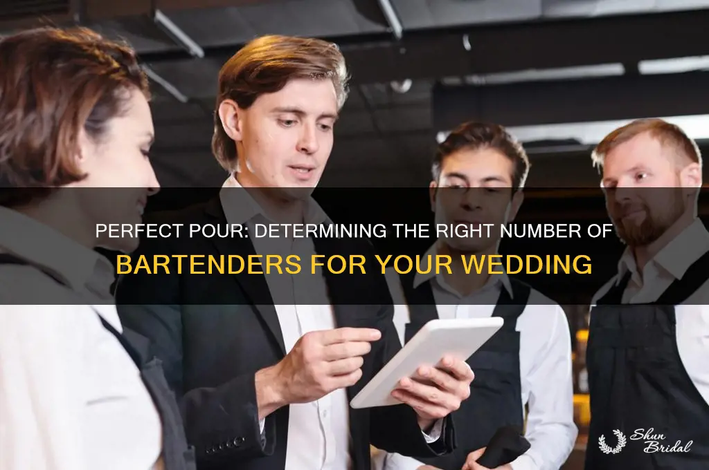 how many bartenders for a wedding