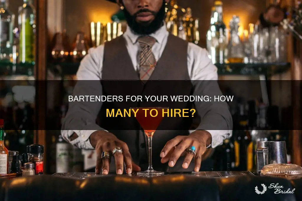 how many bartenders needed for wedding