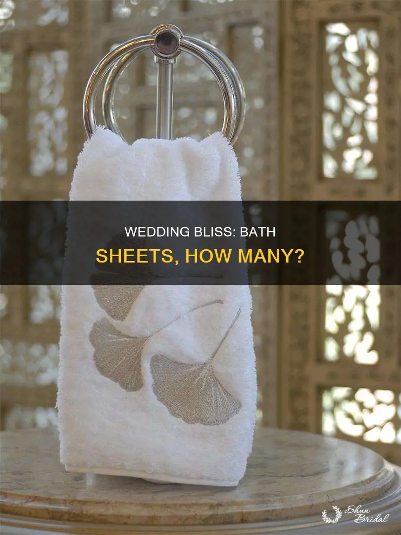 how many bath sheets on wedding registry