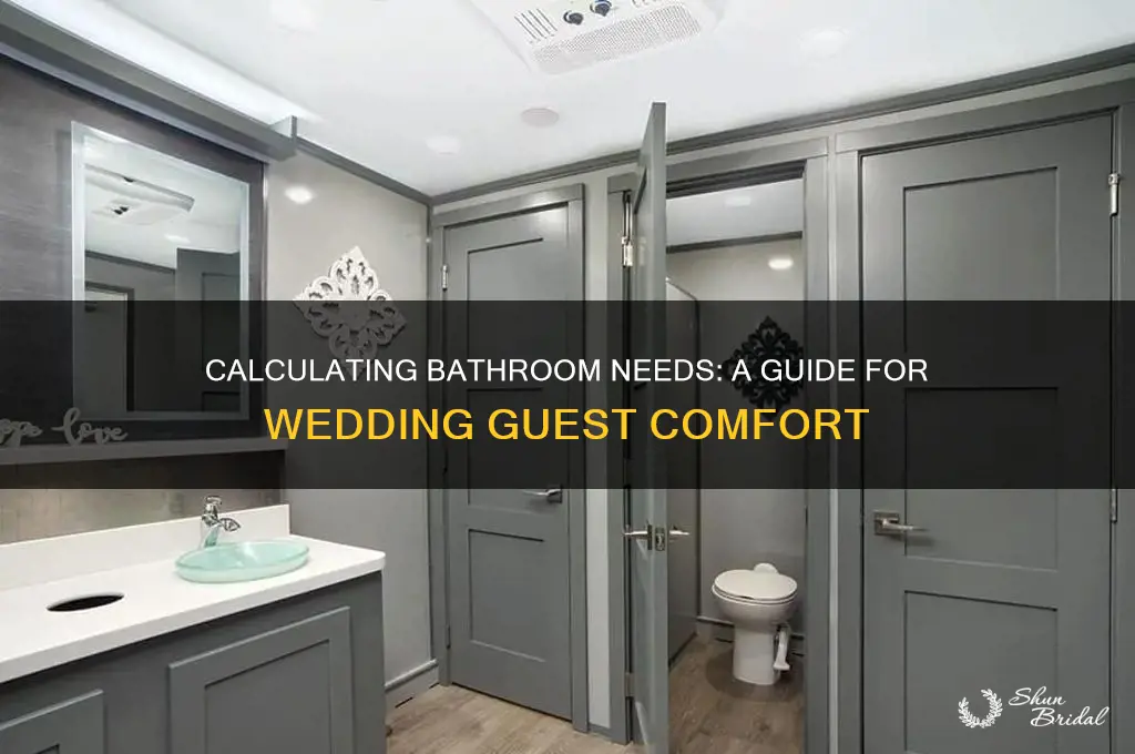 how many bathroom per person per wedding