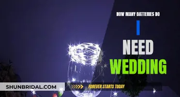 Batteries for Your Wedding: How Many Do You Need?