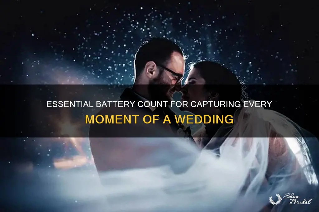 how many batteries to shoot a wedding