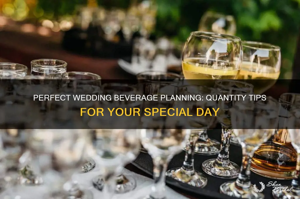 how many beverages for a wedding