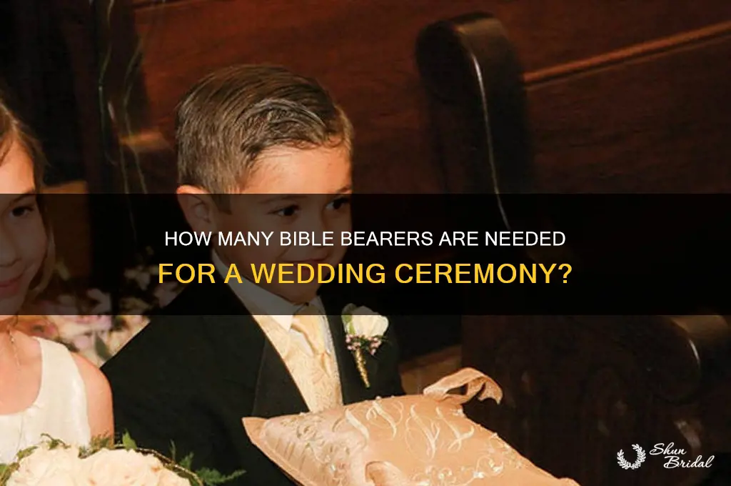 how many bible bearer in a wedding