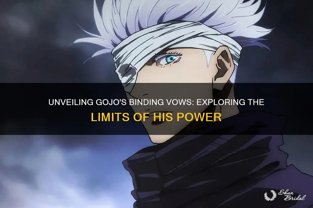 how many binding vows does gojo have