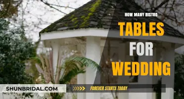 Perfect Bistro Table Count for Your Dream Wedding Reception Setup