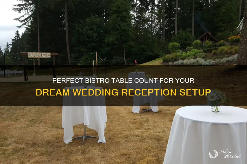 how many bistro tables for wedding