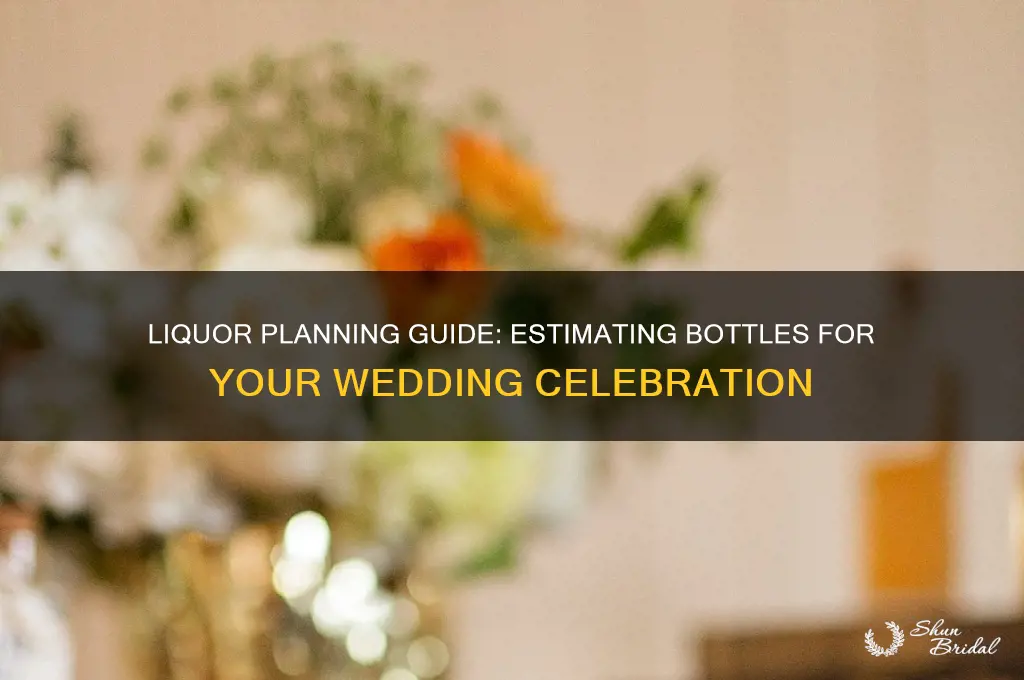 how many bottle of liquor for a wedding