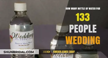 Hydrating Your Wedding: Calculating Water Bottles for 133 Guests