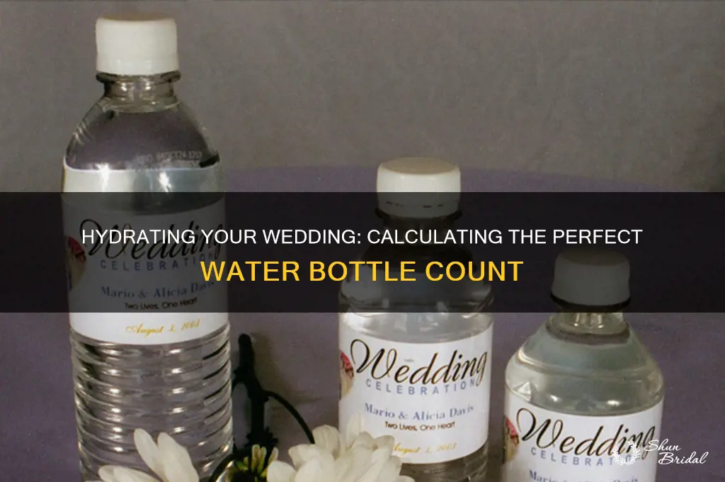how many bottles of water for a wedding