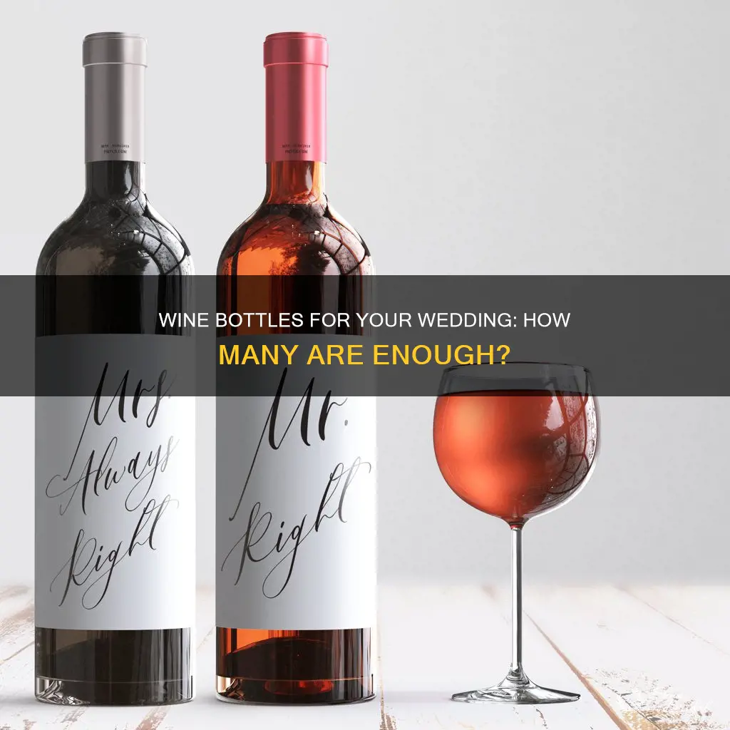 how many bottles of wine for a wedding