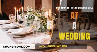 Perfect Pour: Wine Bottle Count for Wedding Tables
