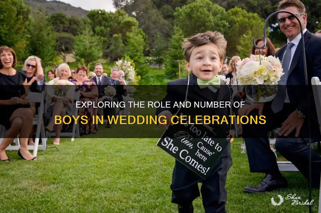 how many boys usually participate in a wedding