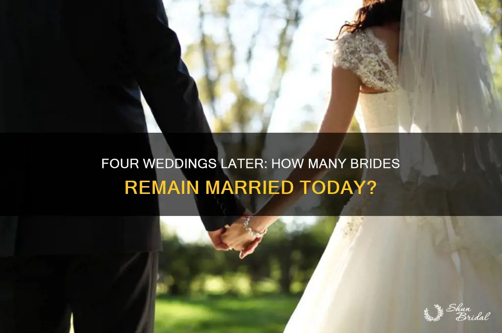 how many brides are still married after four wedding