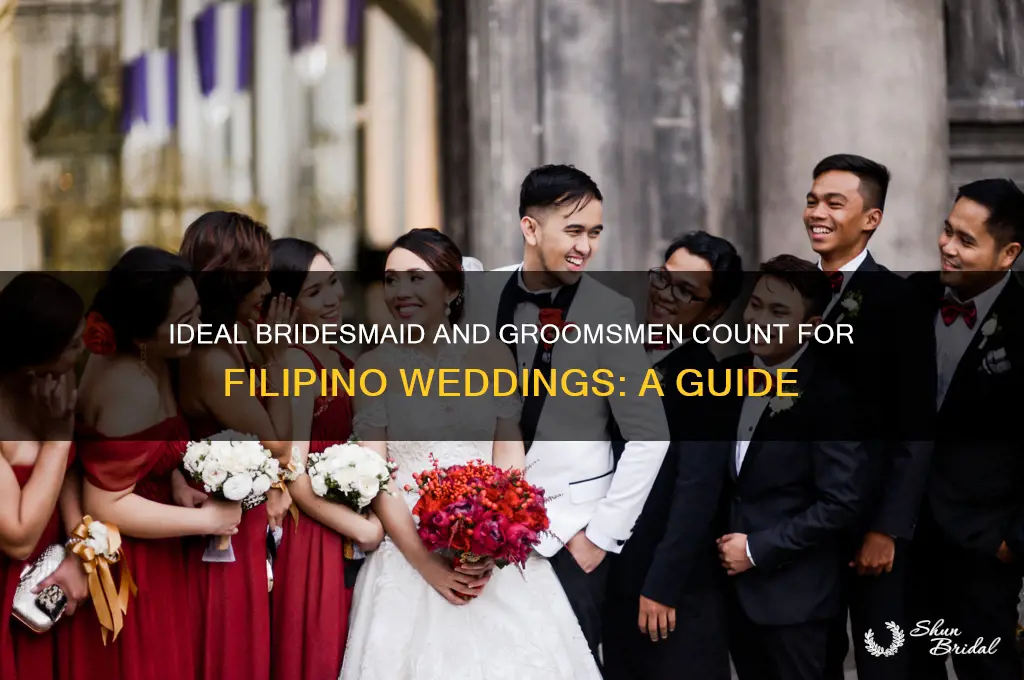 how many bridesmaid and groomsmen in a wedding philippines
