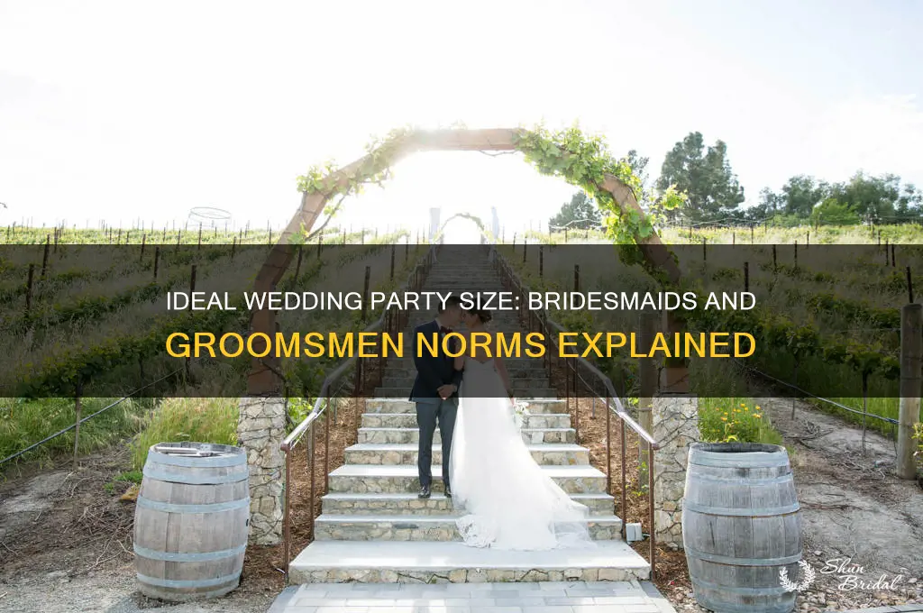how many bridesmaids and groomsmen is normal