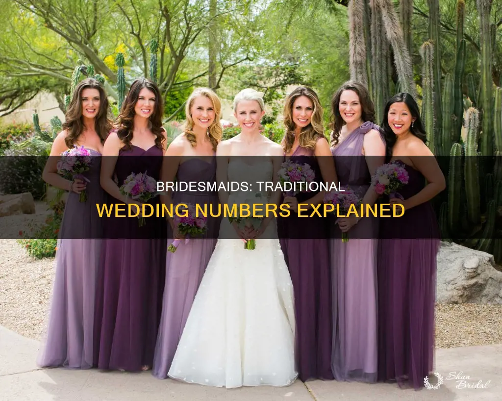 how many bridesmaids are in a traditional wedding