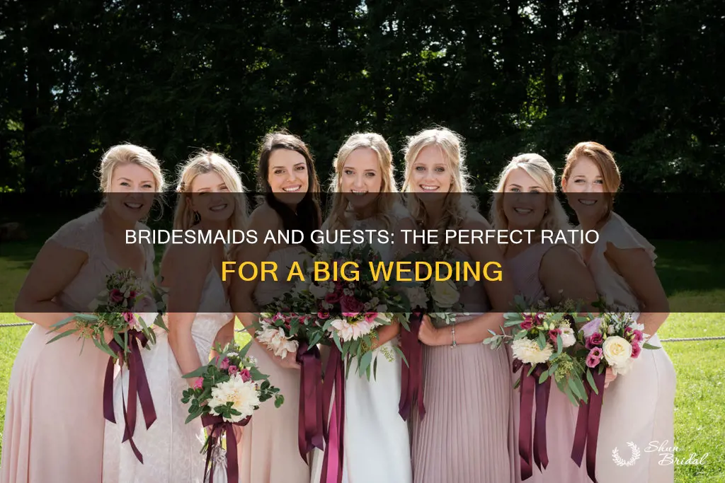 how many bridesmaids for 100 guests