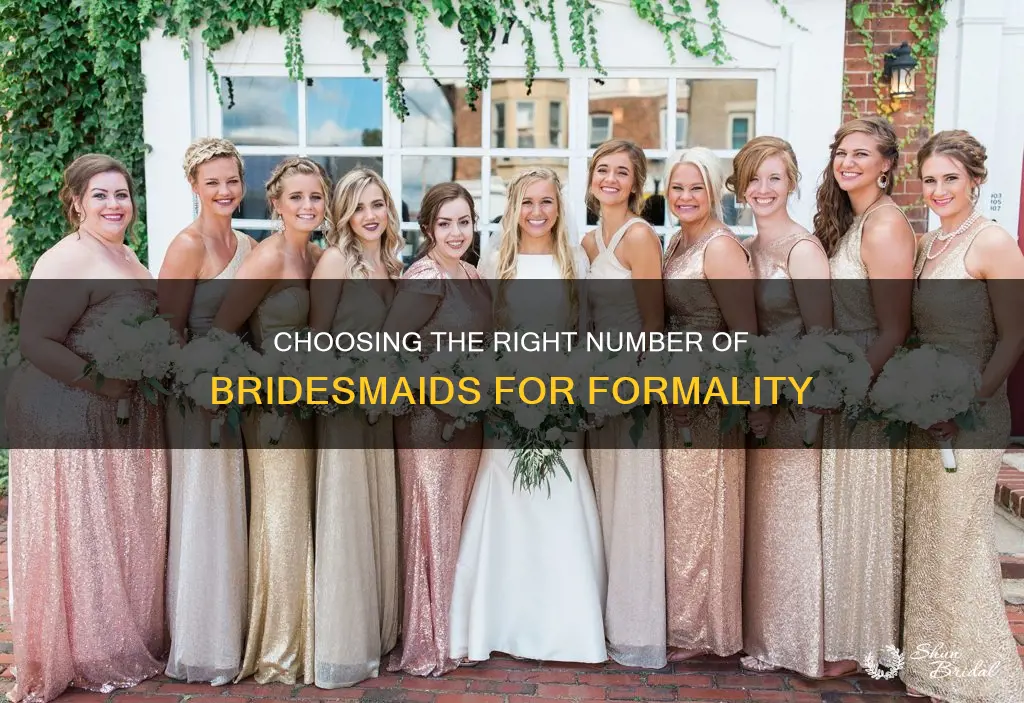 how many bridesmaids for a formal wedding