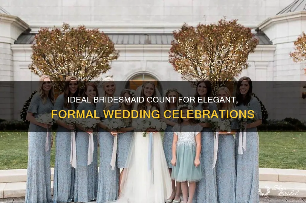 how many bridesmaids in a formal wedding