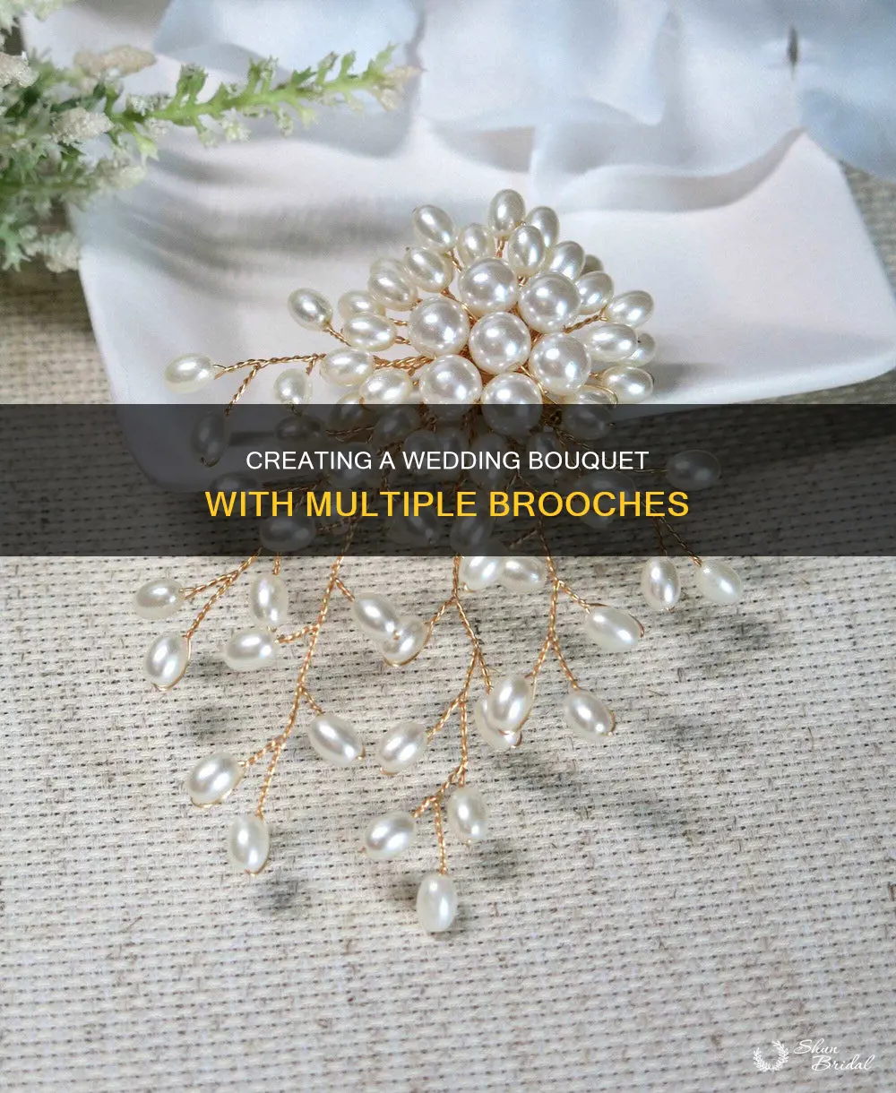 how many brooches to make a wedding bouquet