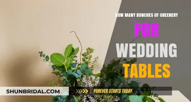 Perfecting Wedding Table Decor: Greenery Bunches for a Stunning Look