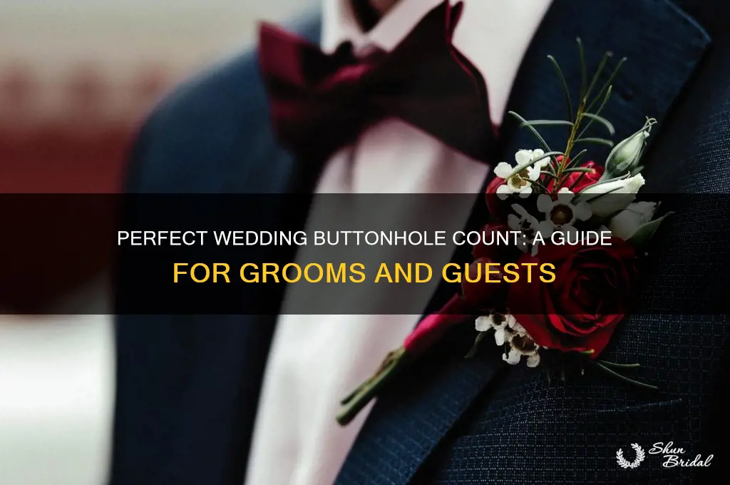 how many buttonholes for a wedding